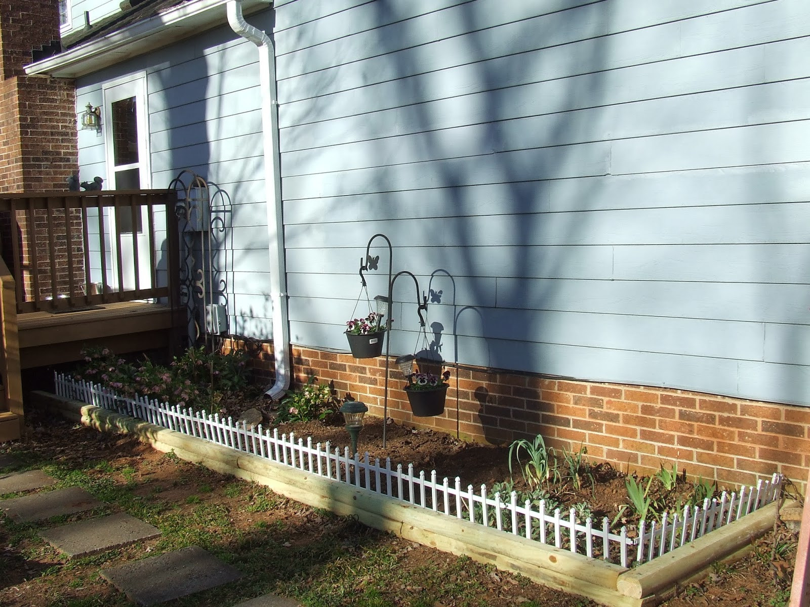 Best ideas about Landscape Timber Walmart
. Save or Pin My Blue Cottage New Flower Bed Now.