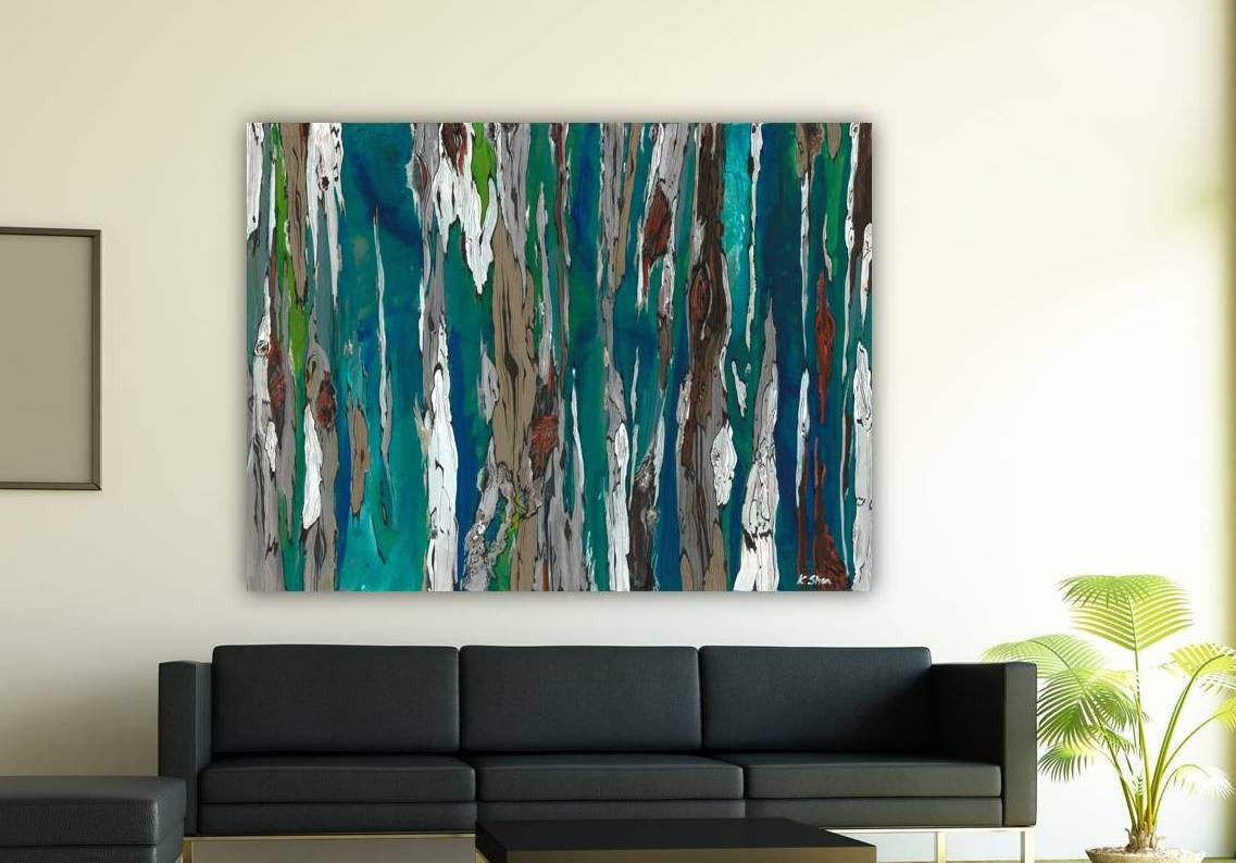 Best ideas about Large Canvas Wall Art
. Save or Pin Oversized blue canvas print Extra LARGE Wall art dining room Now.