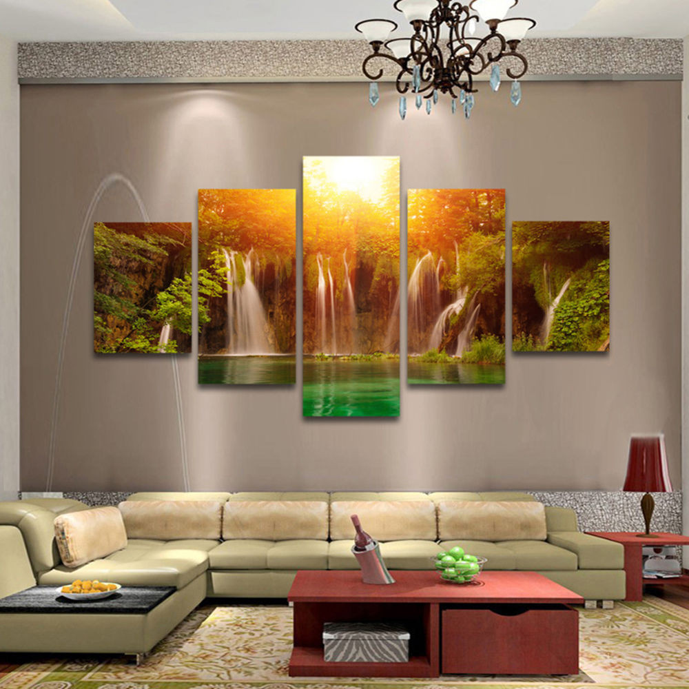 Best ideas about Large Canvas Wall Art
. Save or Pin 5 pcs Modern hand painted Art Oil Painting Wall Now.