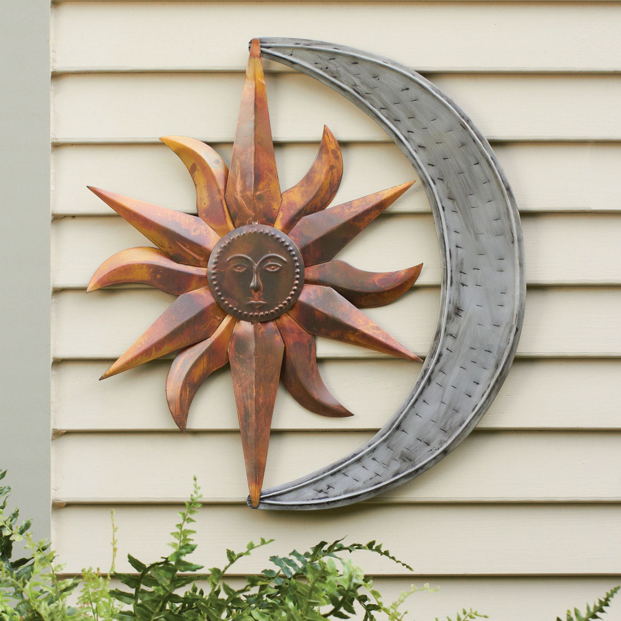 Best ideas about Large Outdoor Metal Wall Art
. Save or Pin Sun and Moon Indoor Outdoor Metal Wall Art Now.