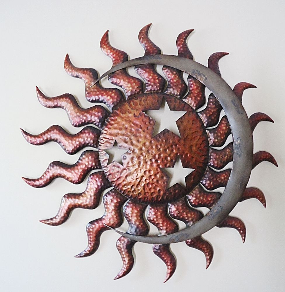 Best ideas about Large Outdoor Metal Wall Art
. Save or Pin Celestial Sun Moon & Stars Wall Art Metal Indoor Now.