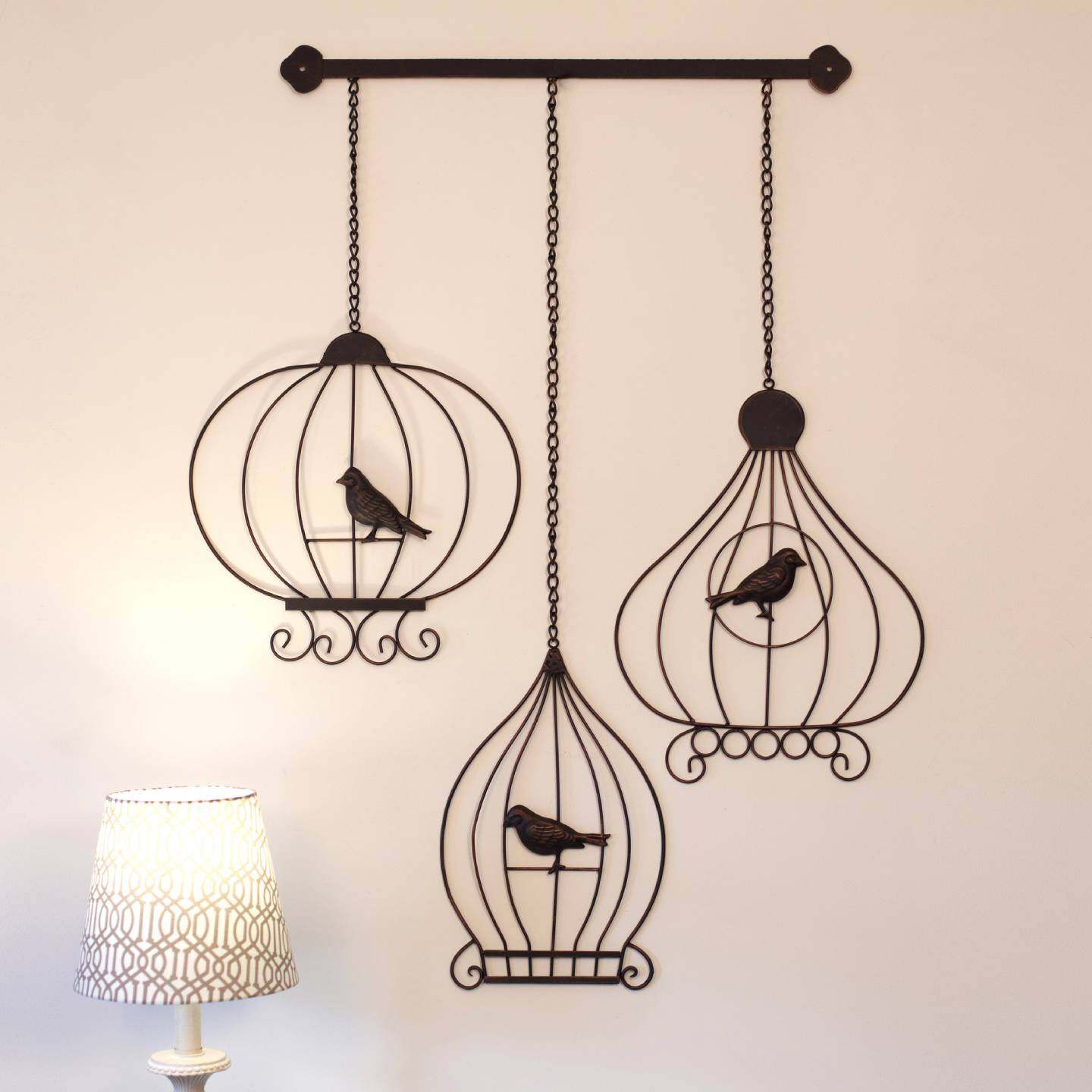 Best ideas about Large Outdoor Metal Wall Art
. Save or Pin Wrought Iron Metal Wall Art 52cm Vintage Birdcages Now.