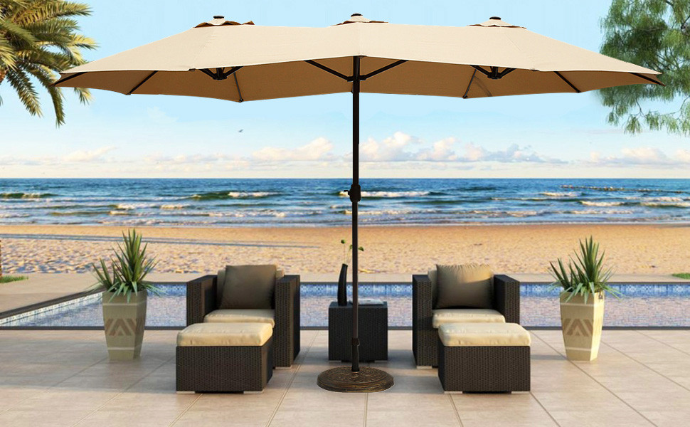 Best ideas about Large Patio Umbrella
. Save or Pin Amazon Le Papillon 14 ft Patio Outdoor Umbrella Now.