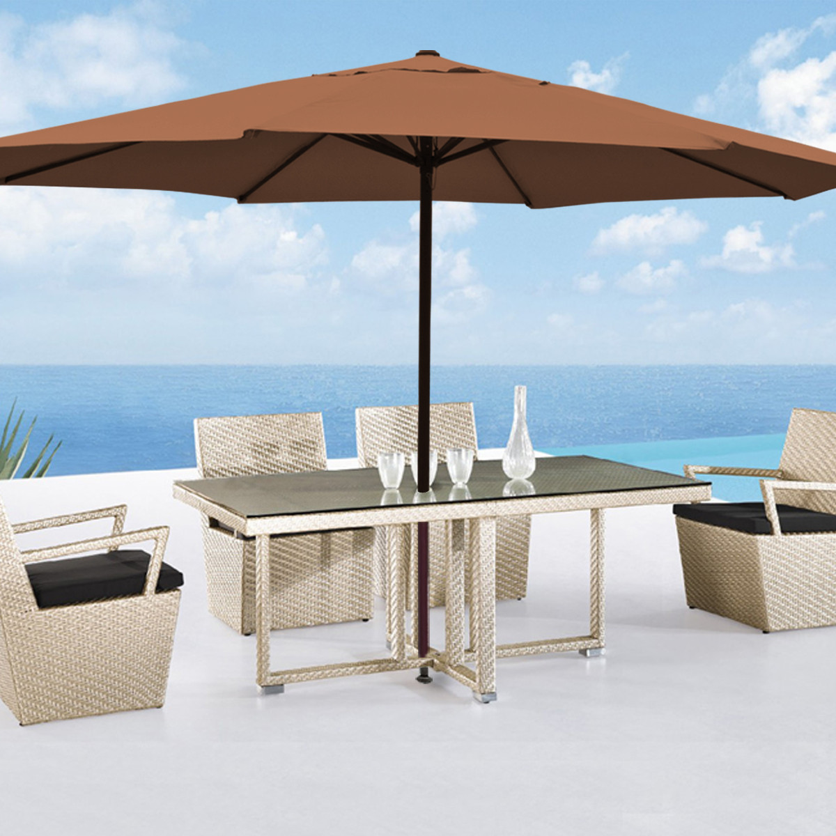 Best ideas about Large Patio Umbrella
. Save or Pin 13 FT Feet Outdoor Patio Umbrella Tent Deck Gazebo Now.