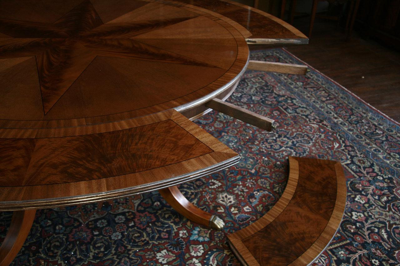 Best ideas about Large Round Dining Table
. Save or Pin Round Mahogany Dining Table w Leaves Perimeter Now.