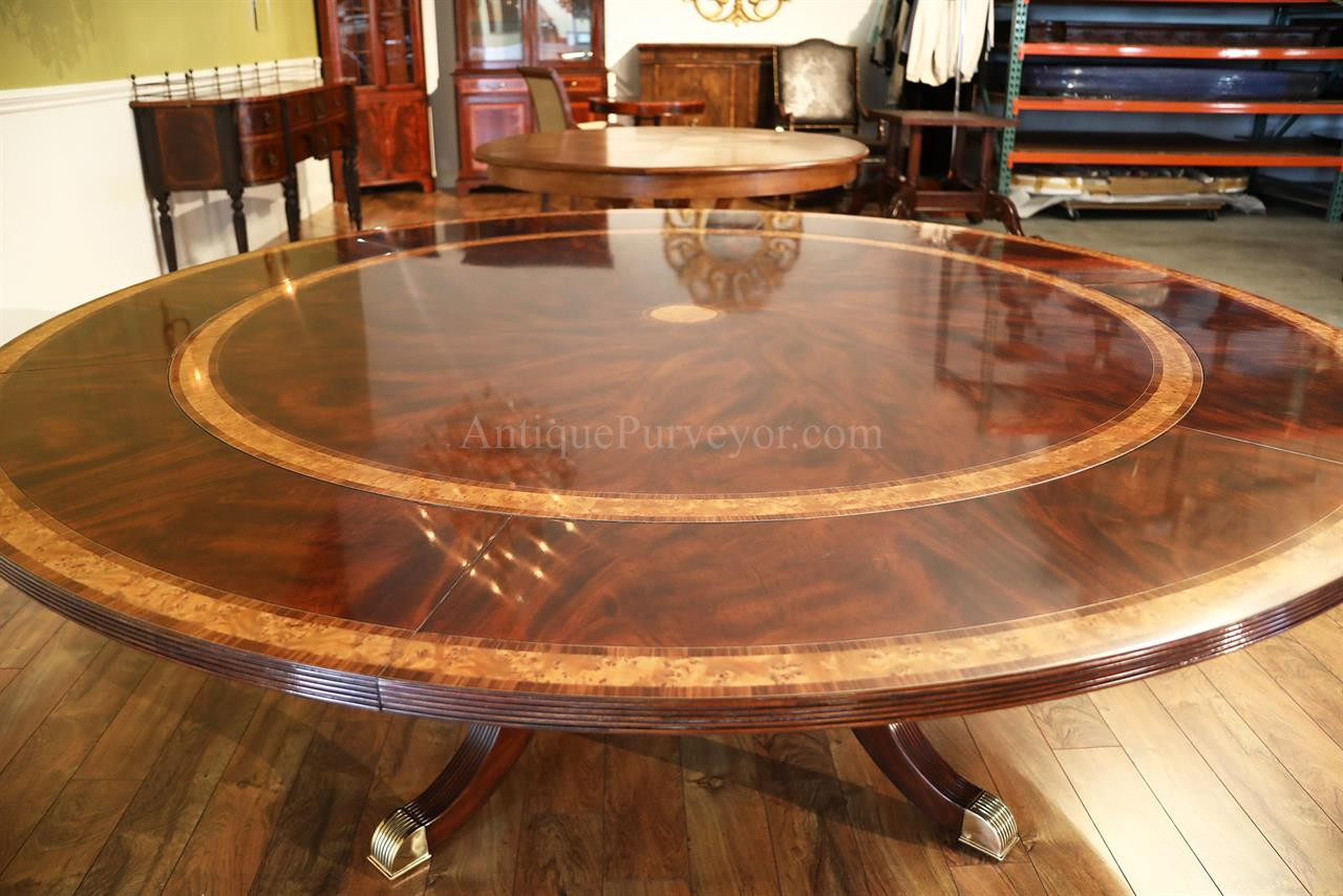 Best ideas about Large Round Dining Table
. Save or Pin Round Mahogany Dining Room Table with Perimeter Now.