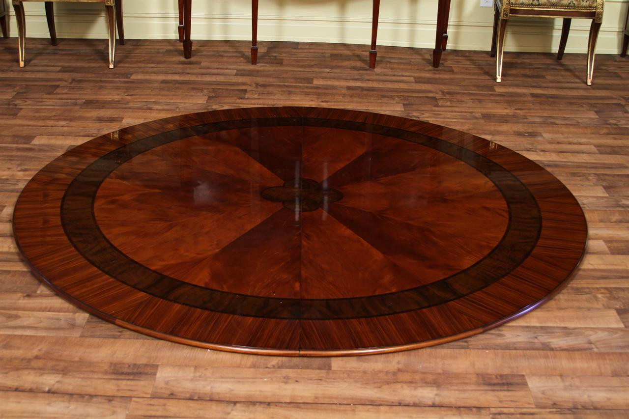 Best ideas about Large Round Dining Table
. Save or Pin 84" High End Round Mahogany Dining Table with 2 Now.