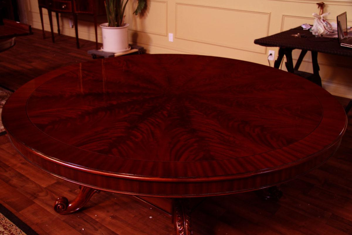 Best ideas about Large Round Dining Table
. Save or Pin 84" High End Round Mahogany Dining Table Antique Now.