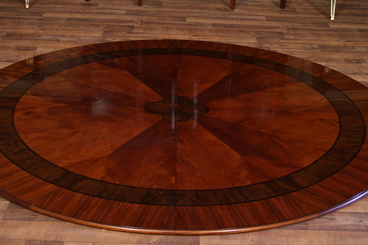 Best ideas about Large Round Dining Table
. Save or Pin 84" High End Round Mahogany Dining Table with 2 Now.