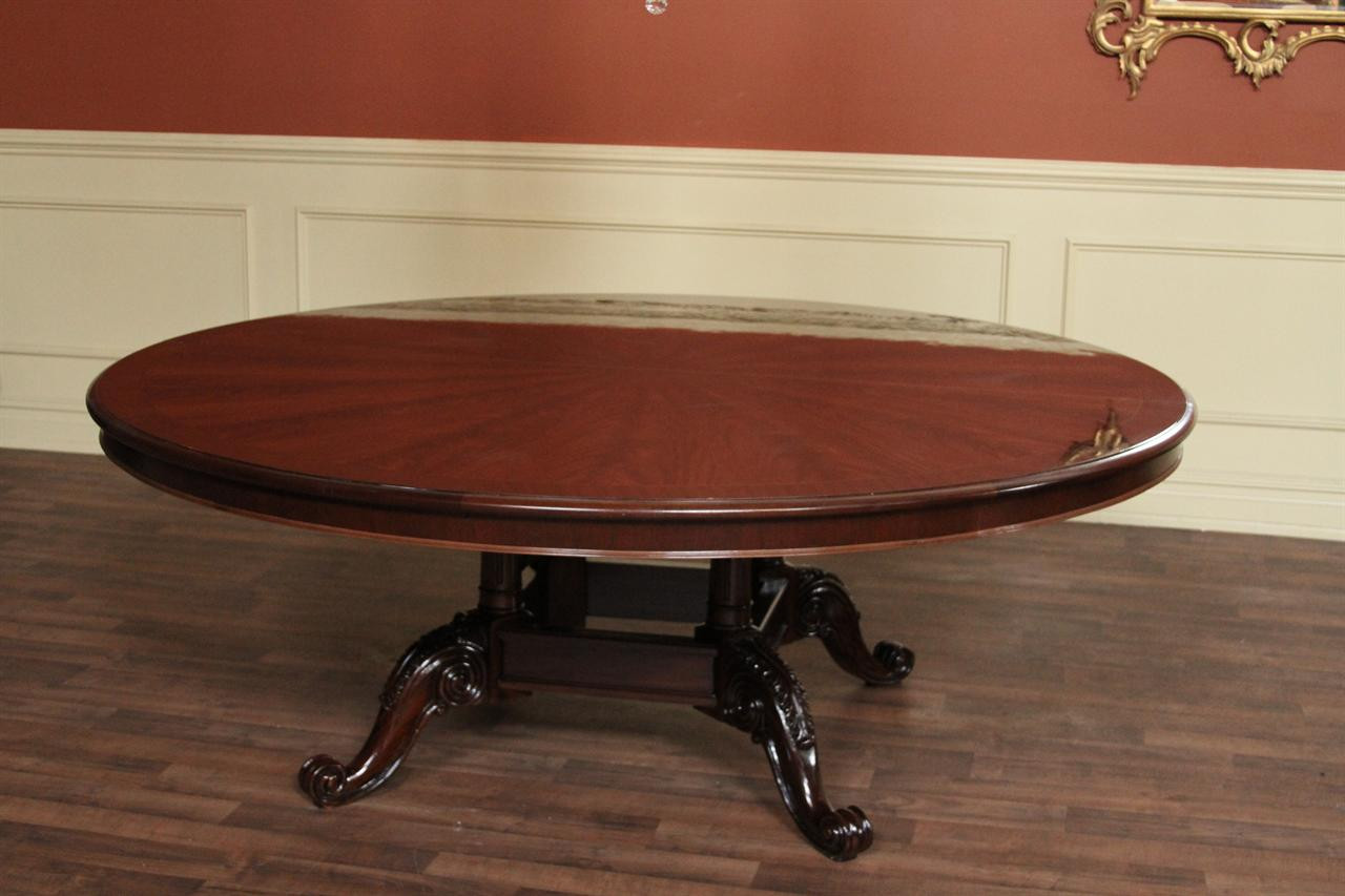 Best ideas about Large Round Dining Table
. Save or Pin 84" High End Round Mahogany Dining Table Dining Now.