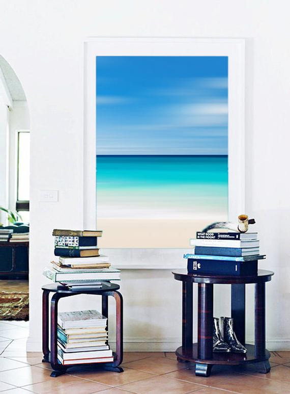 Best ideas about Large Vertical Wall Art
. Save or Pin Abstract Beach Vertical Wall Art Aqua Blue Now.