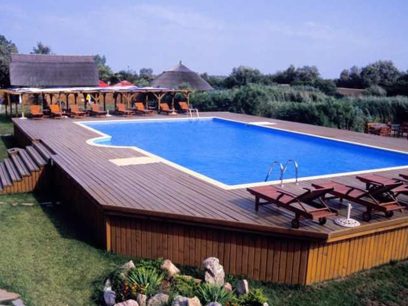 Best ideas about Largest Above Ground Pool
. Save or Pin ground pool with large deck lounge Now.