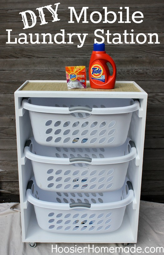 Best ideas about Laundry Basket Organizer DIY
. Save or Pin DIY Mobile Laundry Station Hoosier Homemade Now.