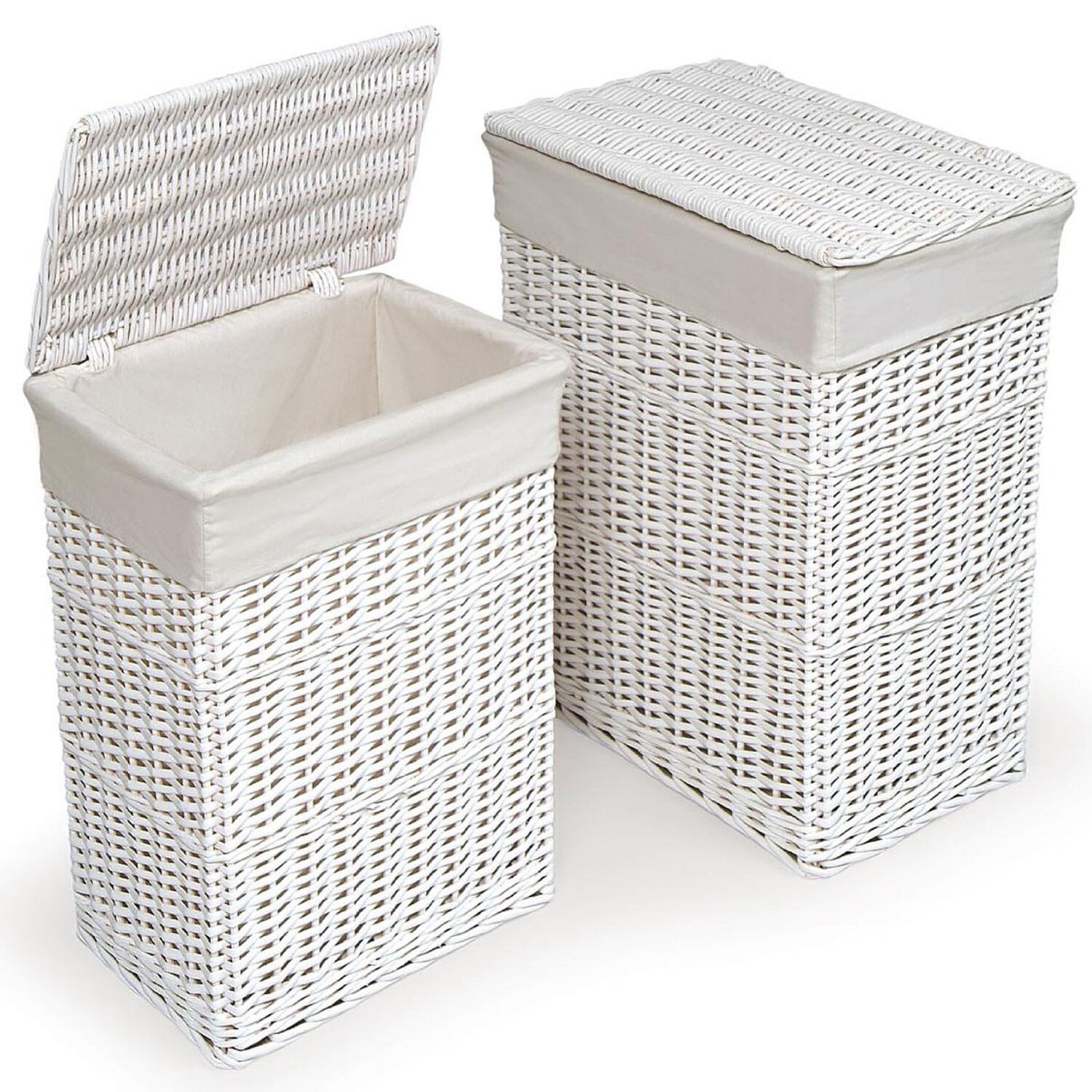 Best ideas about Laundry Basket Storage
. Save or Pin Medium Rectangular White Wicker Laundry Basket w Now.