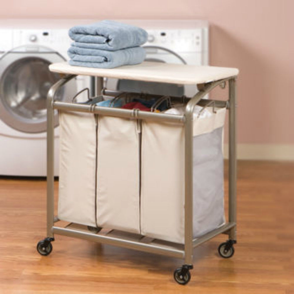 Best ideas about Laundry Folding Table
. Save or Pin Seville Classics 3 Bag Laundry Sorter w Folding Table NEW Now.