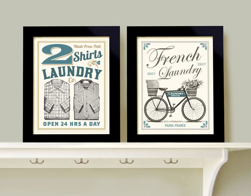 Best ideas about Laundry Room Art
. Save or Pin Laundry Room Decor Wall Art Print Grouping 2 prints French Now.