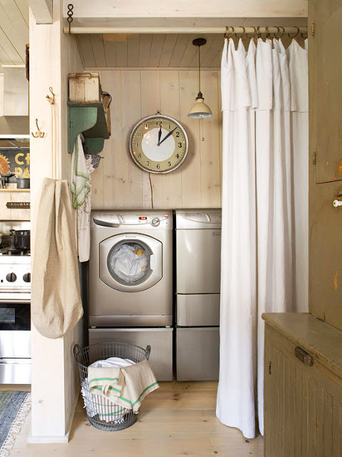 Best ideas about Laundry Room Curtains
. Save or Pin Ideas for Hiding the Washer and Dryer Now.