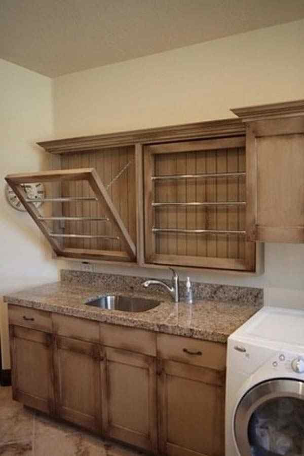 Best ideas about Laundry Room Drying Rack
. Save or Pin Built in drying racks in laundry room Now.