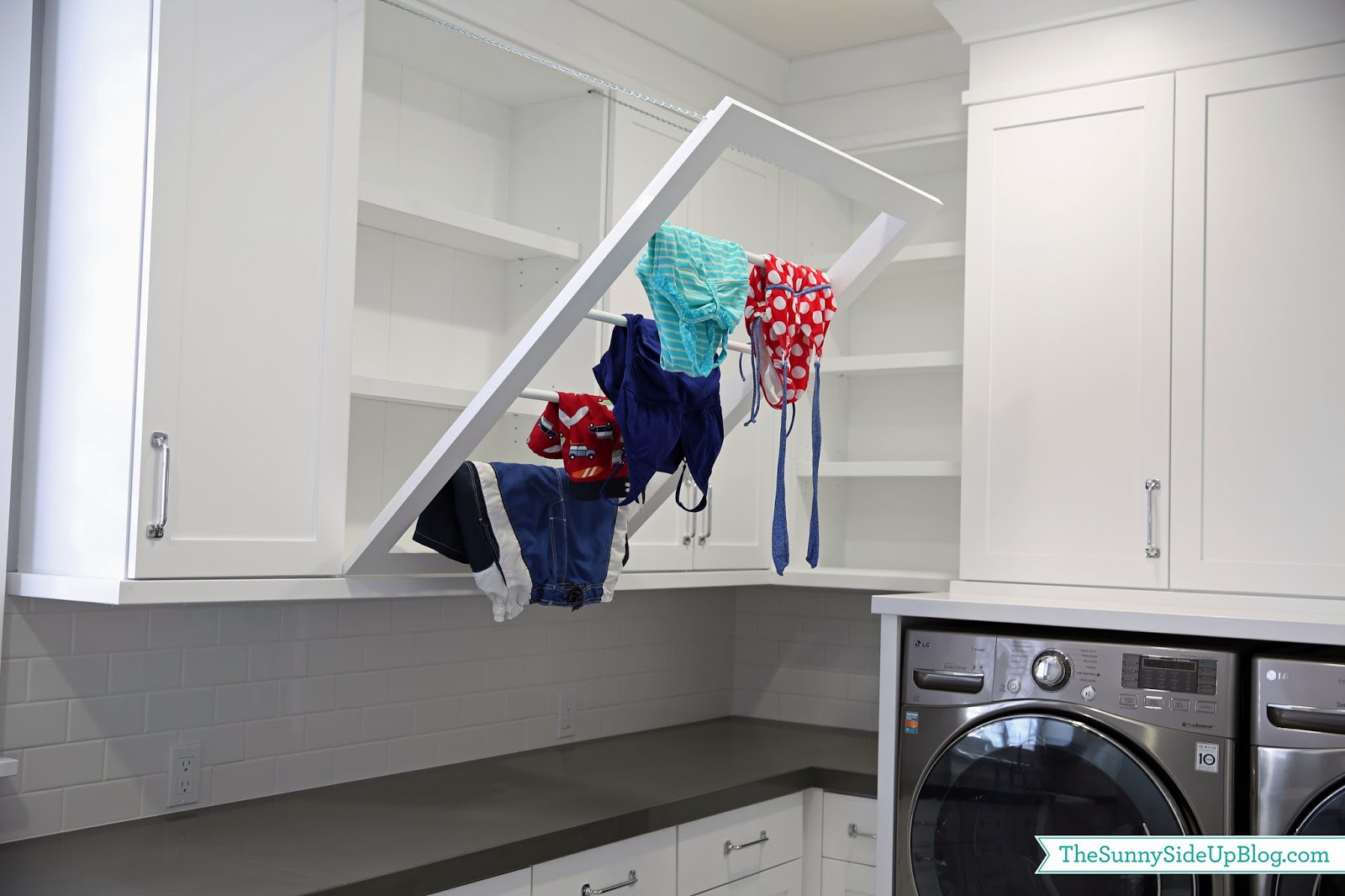 Best ideas about Laundry Room Drying Rack
. Save or Pin Downstairs Laundry Room The Sunny Side Up Blog Now.