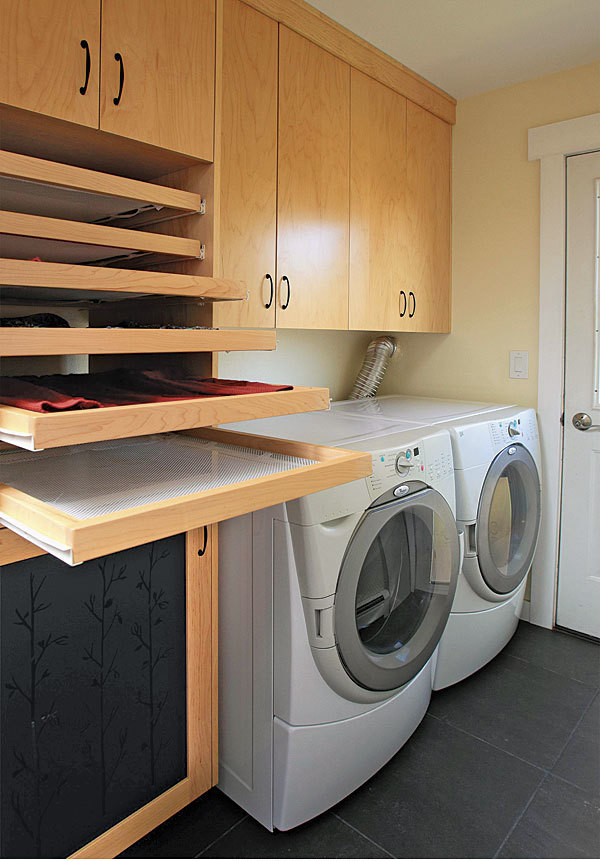 Best ideas about Laundry Room Drying Rack
. Save or Pin Laundry Room Trifecta Hamper storage area and drying Now.