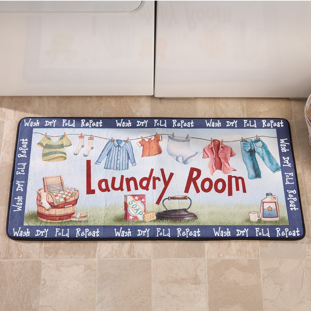 Best ideas about Laundry Room Mats
. Save or Pin Wash Dry Fold Repeat Colorful Washday Laundry Room Novelty Now.