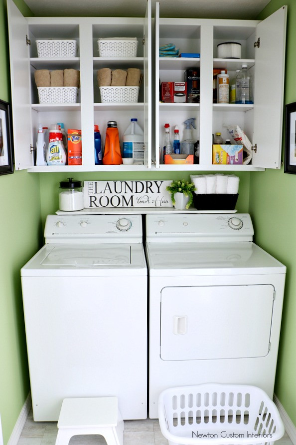 Best ideas about Laundry Room Organization
. Save or Pin Organizing A Small Laundry Room Newton Custom Interiors Now.
