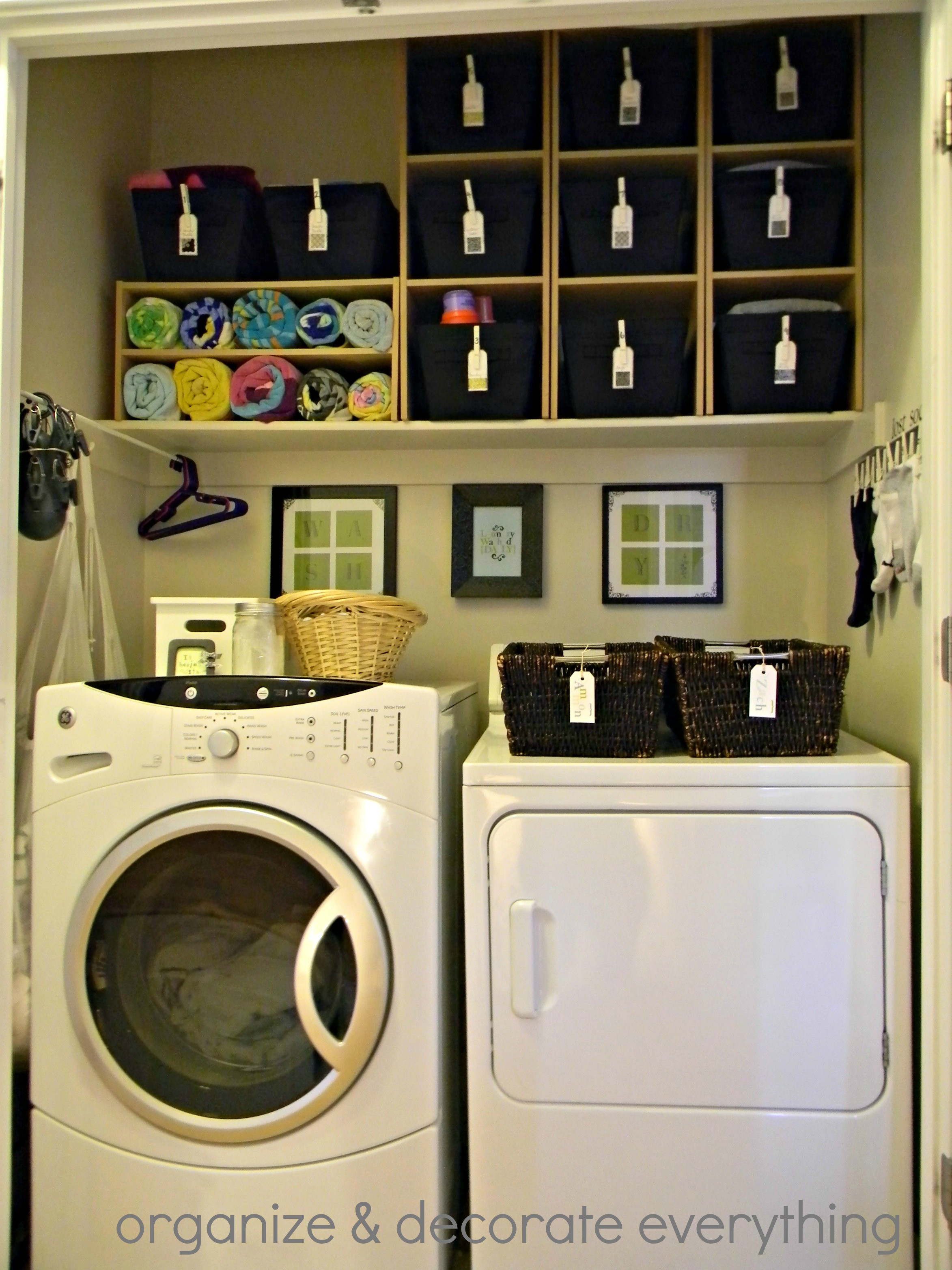 Best ideas about Laundry Room Organization
. Save or Pin Organized space of the week Laundry closet Now.