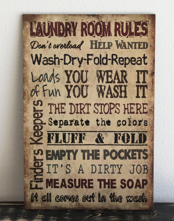 Best ideas about Laundry Room Rules
. Save or Pin LAUNDRY ROOM Rules Primitive Wood Sign Housewarming t Now.