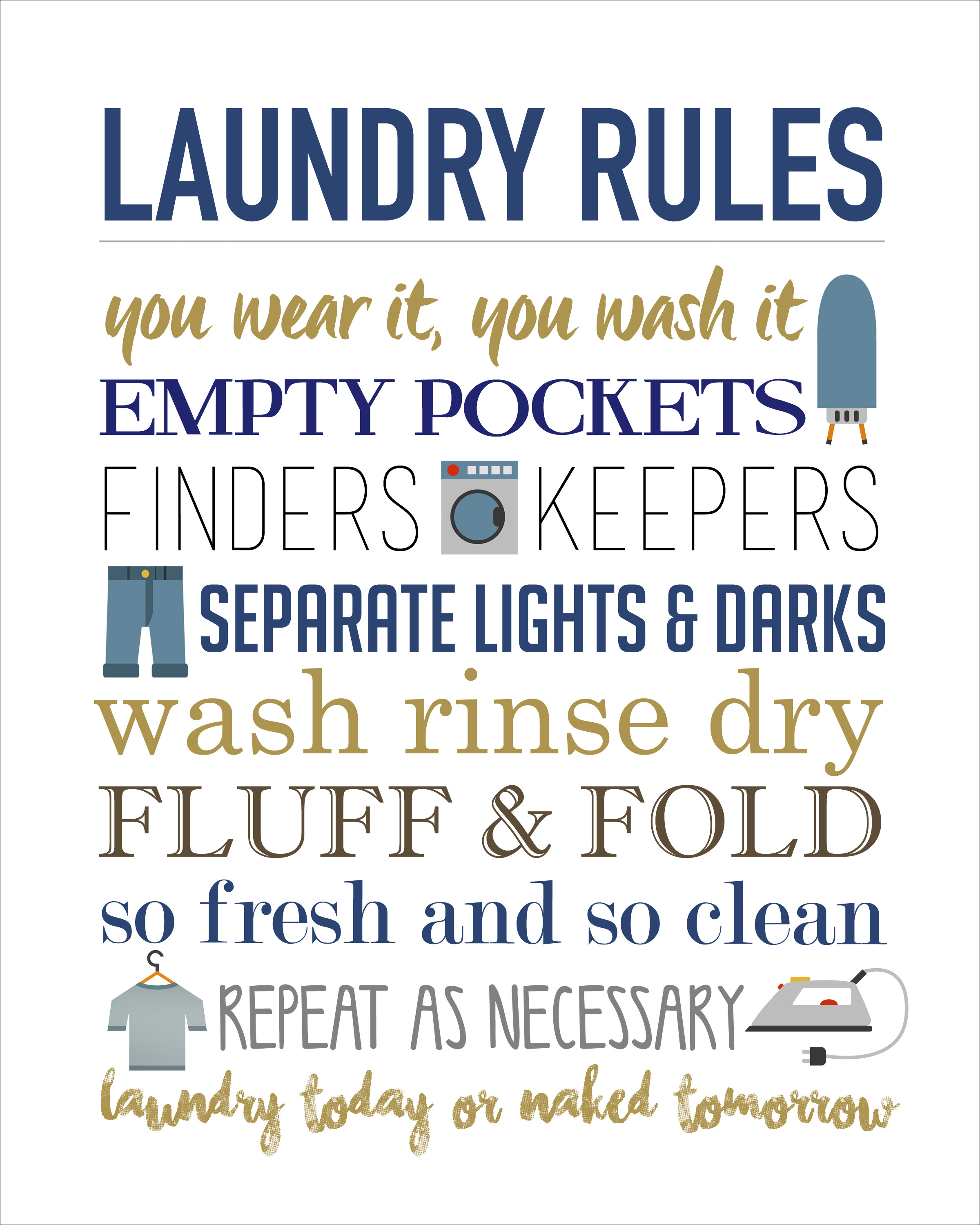 Best ideas about Laundry Room Rules
. Save or Pin Laundry Rules Free Printable How to Nest for Less™ Now.