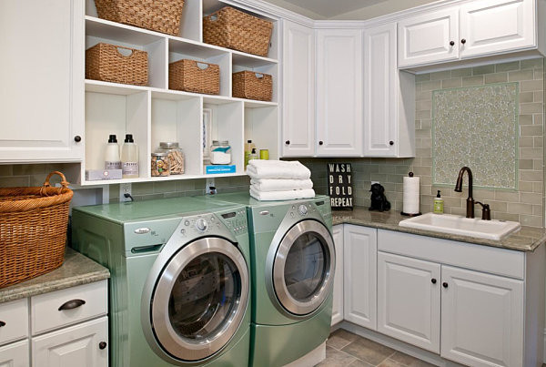 Best ideas about Laundry Room Shelves
. Save or Pin Eye Catching Laundry Room Shelving Ideas Now.