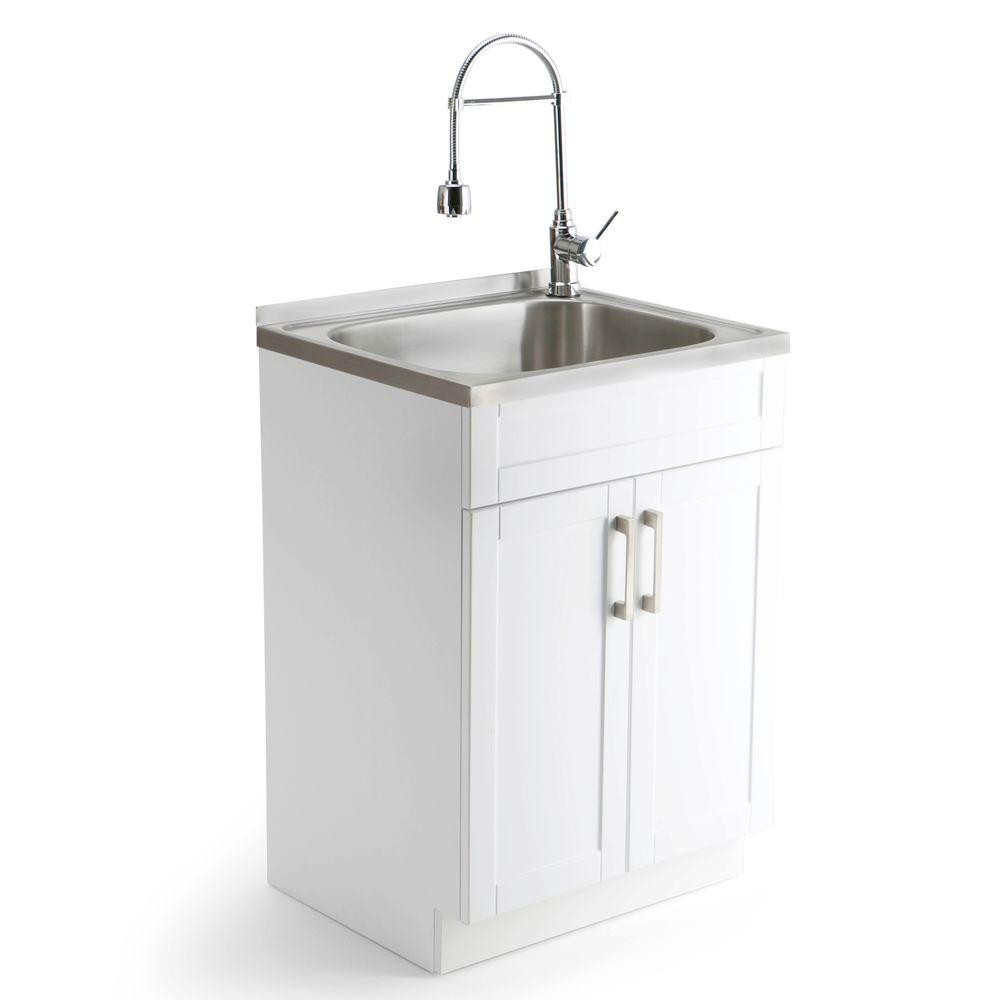 Best ideas about Laundry Room Sinks With Cabinet
. Save or Pin Simpli Home Hennessy 23 6 in W x 19 7 in D x 35 7 in H Now.
