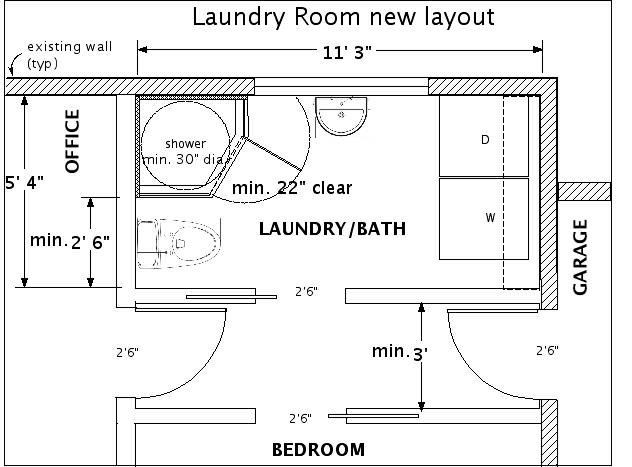 Best ideas about Laundry Room Size
. Save or Pin Bathroom Make Simple Laundry Room Plans Layouts With Now.