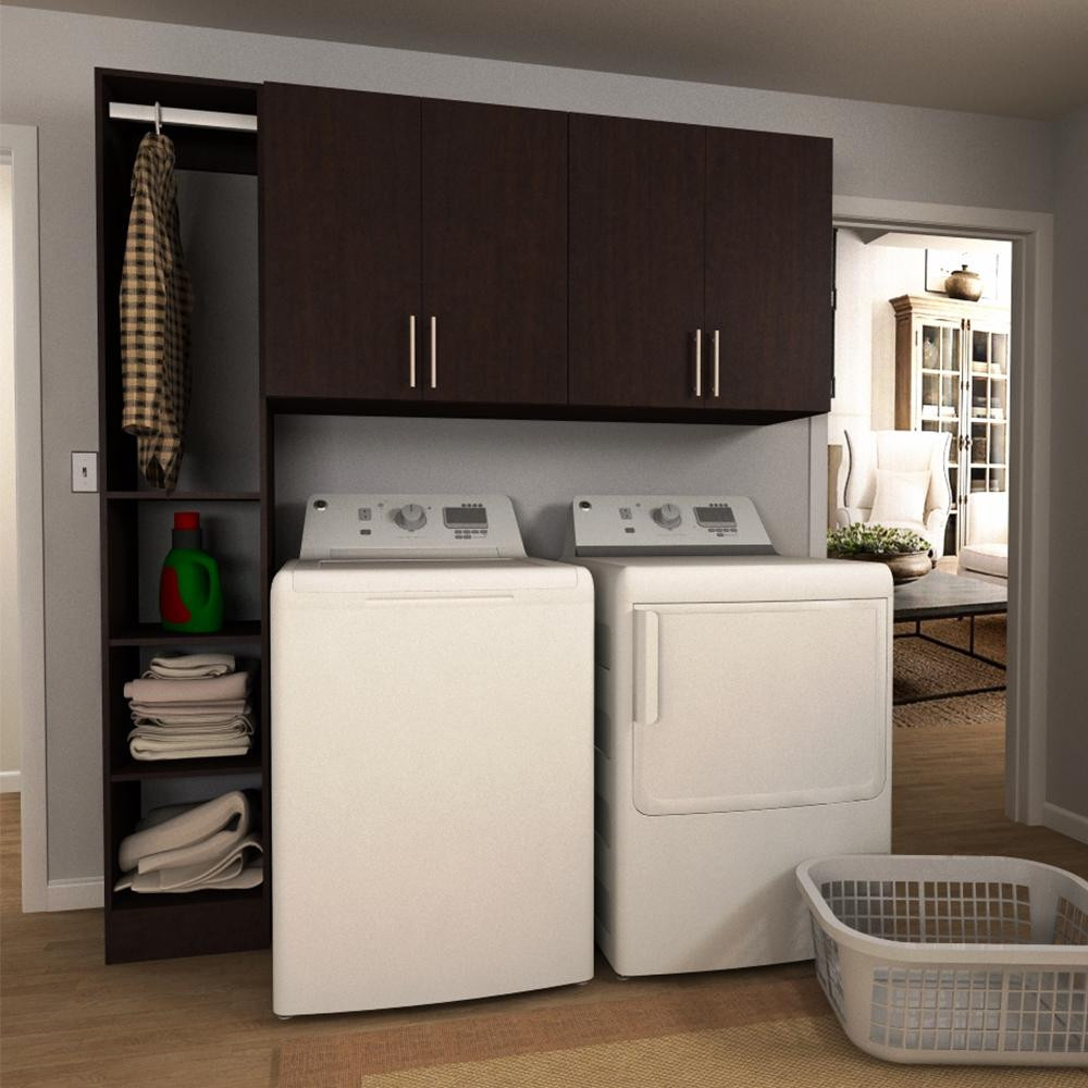 Best ideas about Laundry Room Storage Cabinets
. Save or Pin Modifi Madison 60 in W White Laundry Cabinet Kit ENL60A Now.