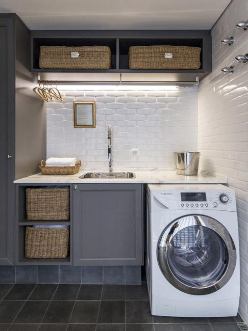 Best ideas about Laundry Room Storage Ideas For Small Rooms
. Save or Pin 20 Space Saving Ideas for Functional Small Laundry Room Design Now.