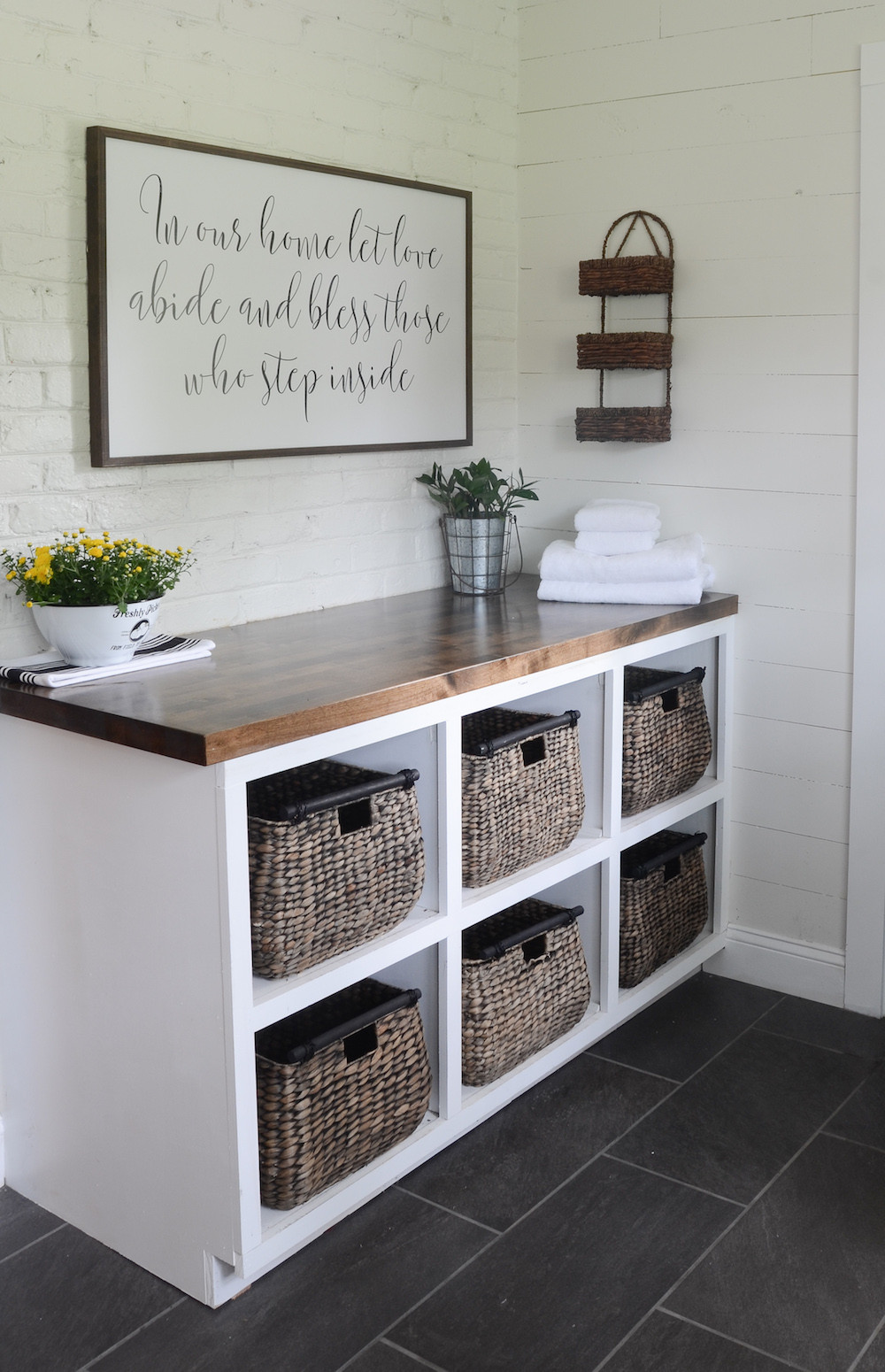 Best ideas about Laundry Room Table
. Save or Pin Modern Farmhouse Laundry Room Reveal Beneath My Heart Now.