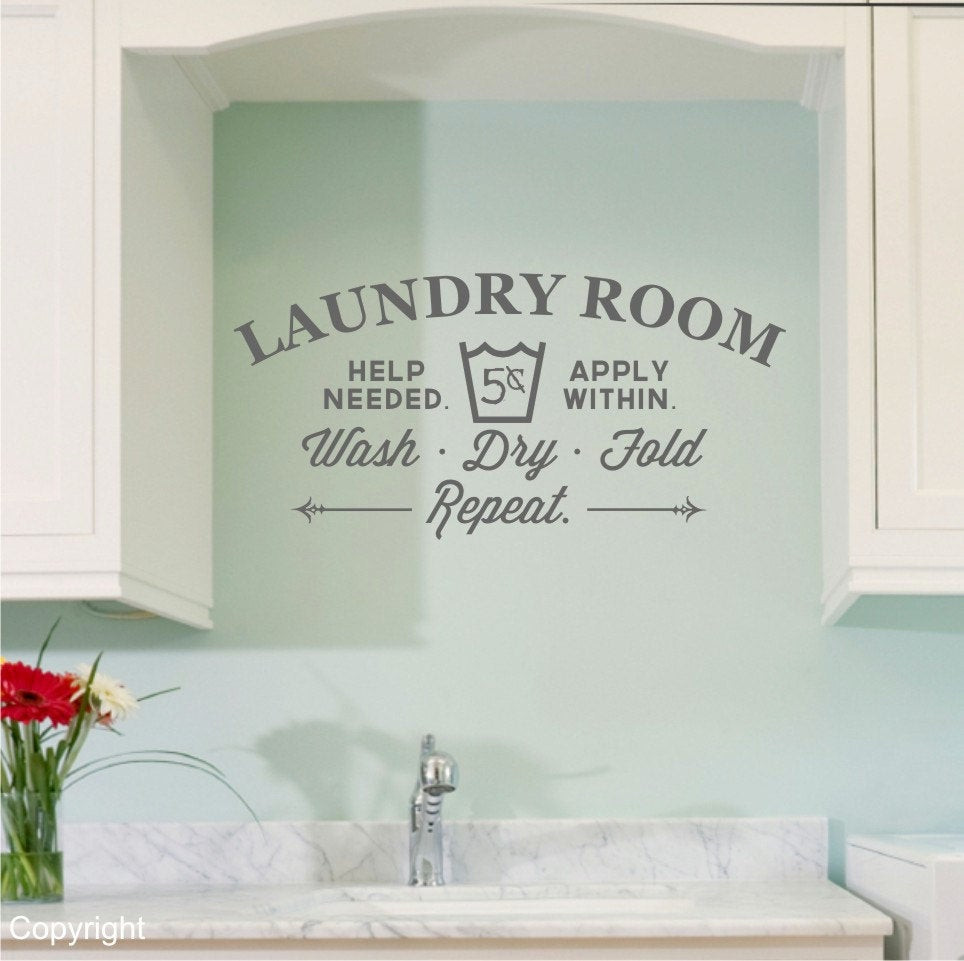 Best ideas about Laundry Room Wall Art
. Save or Pin Laundry Room vinyl wall decal sticker large Now.