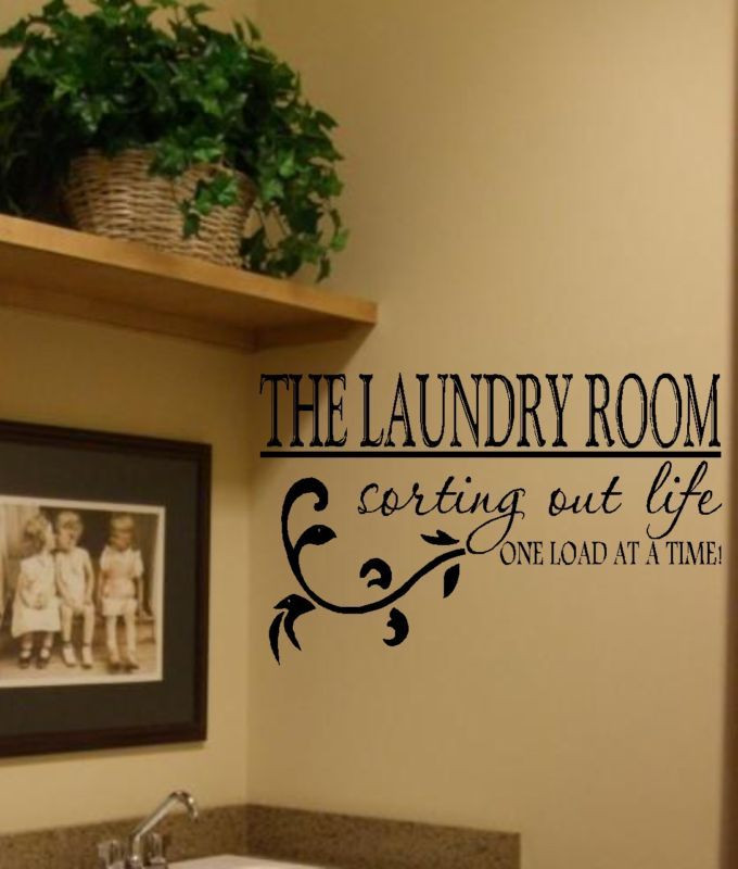 Best ideas about Laundry Room Wall Decor
. Save or Pin The Laundry Room Vinyl Wall Decal Decor Lettering Art Now.