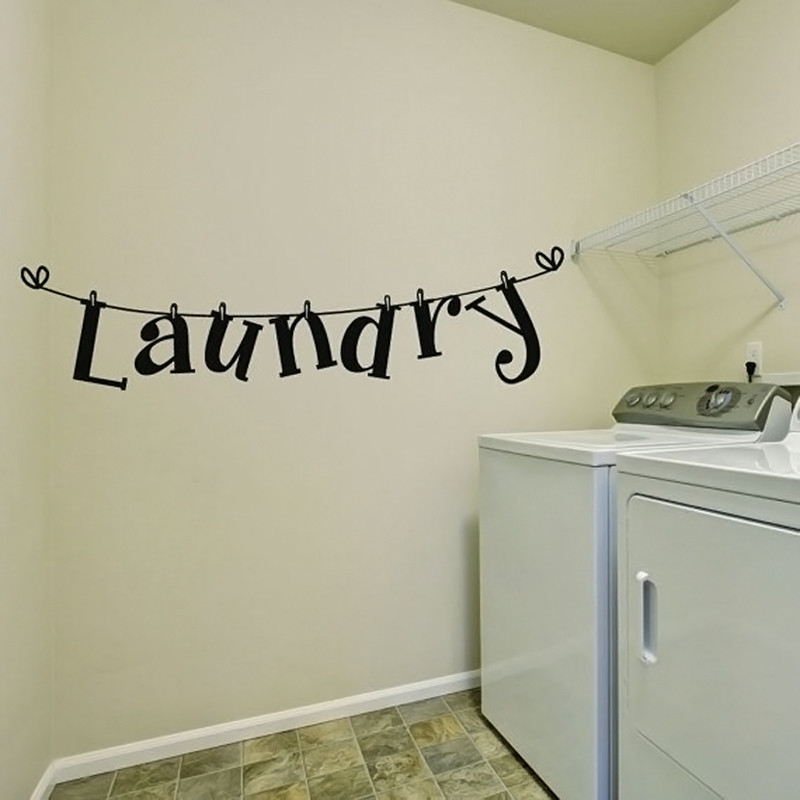 Best ideas about Laundry Room Wall Decor
. Save or Pin DIY Laundry Room Quote Wall Sticker Home Decor Vinyl Art Now.