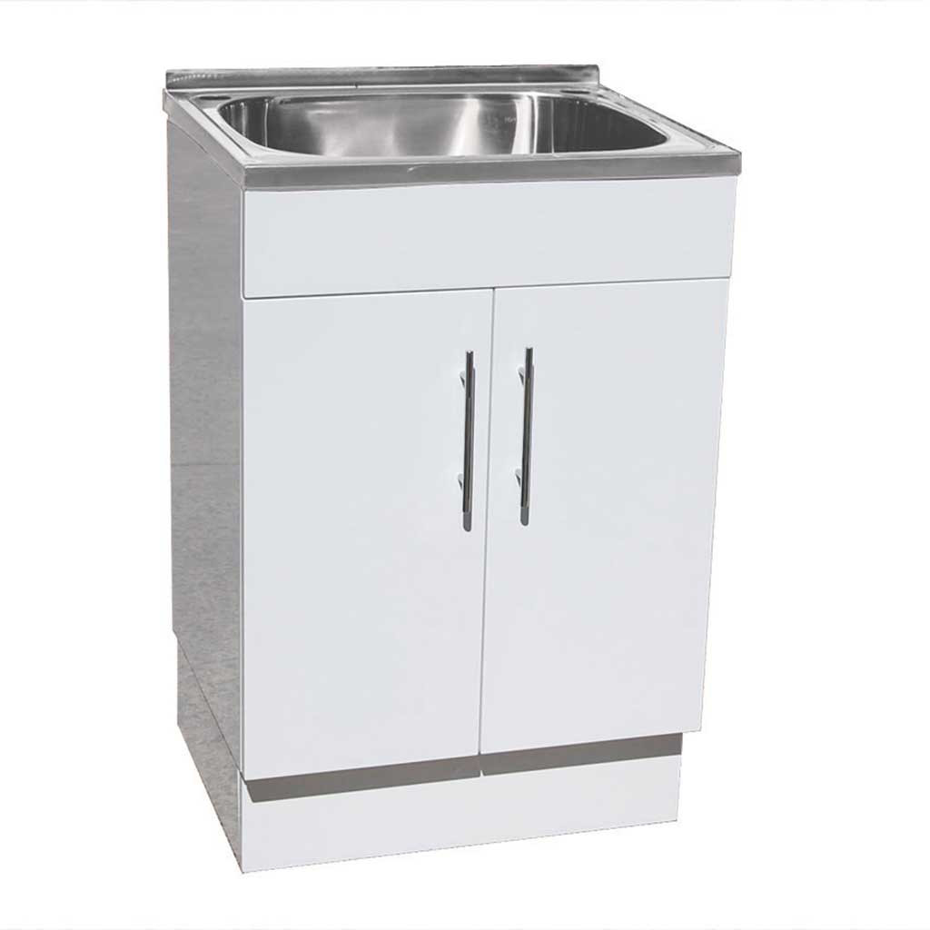 Best ideas about Laundry Tubs With Cabinet
. Save or Pin 45L Laundry Tub Poly Cabinet 600x500x870 OTC Tiles Now.