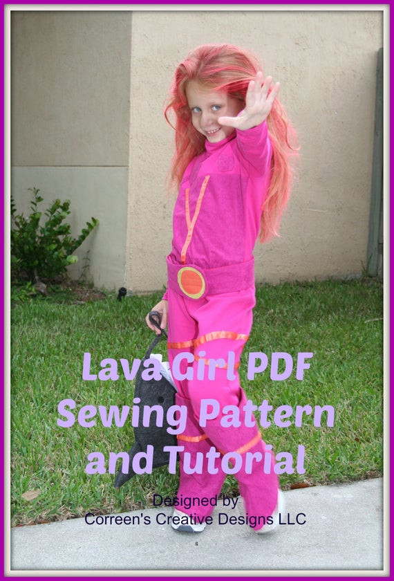 Best ideas about Lava Girl Costume DIY
. Save or Pin Lava Girl Kids Costume Sewing Pattern Digital Download PDF Now.