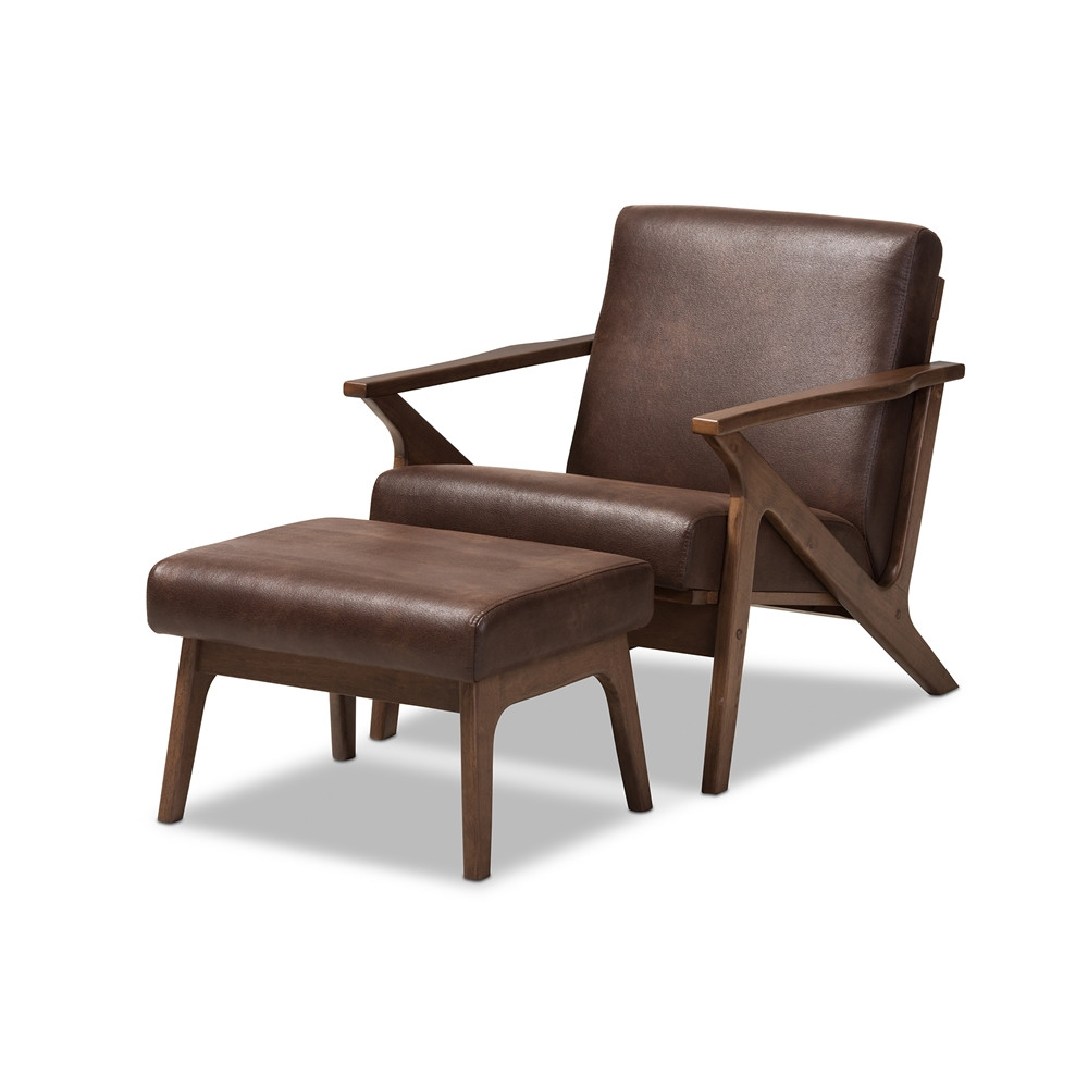 Best ideas about Leather Lounge Chair
. Save or Pin Baxton Studio Bianca Mid Century Modern Walnut Wood Dark Now.