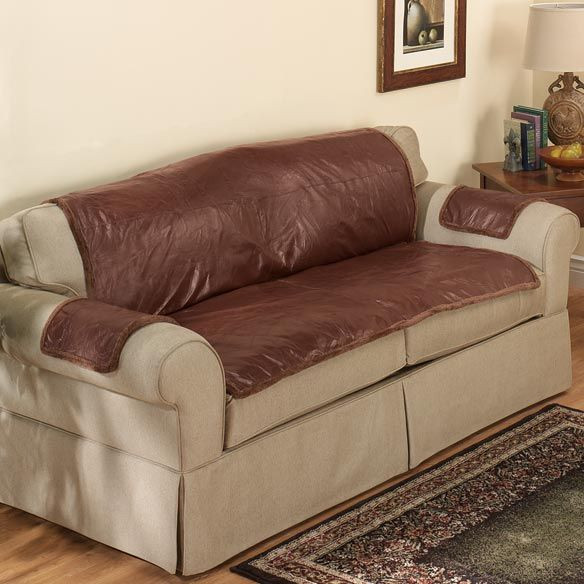 Best ideas about Leather Sofa Covers
. Save or Pin Slipcover Leather Sofa Sure Fit Stretch Leather 2 Piece Now.