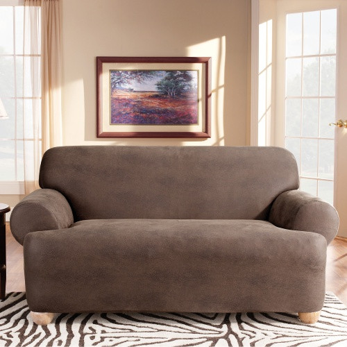 Best ideas about Leather Sofa Covers
. Save or Pin Sure Fit Stretch Leather T Cushion Sofa Slipcover at Hayneedle Now.