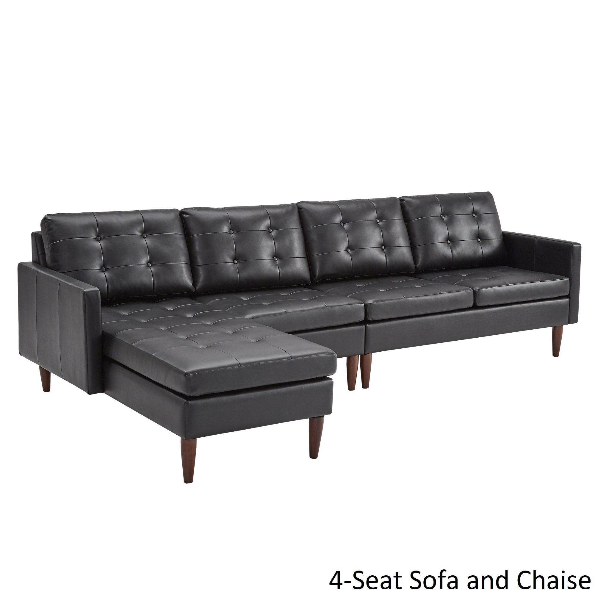 Best ideas about Leather Sofa With Chaise
. Save or Pin Black Leather Sofa With Chaise Tosh Furniture Modern Black Now.