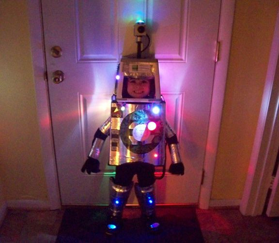 Best ideas about Led Costume DIY
. Save or Pin Little gal in her DIY LED robot costume good job Now.
