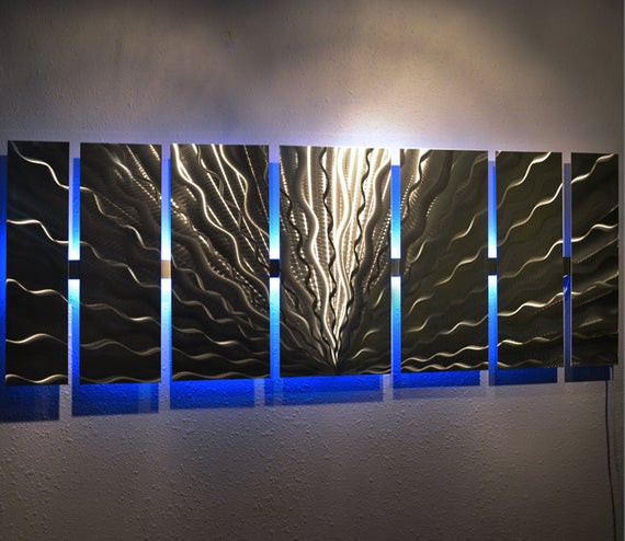 Best ideas about Led Wall Art
. Save or Pin Modern Abstract Metal Wall Art Color Changing LED Now.