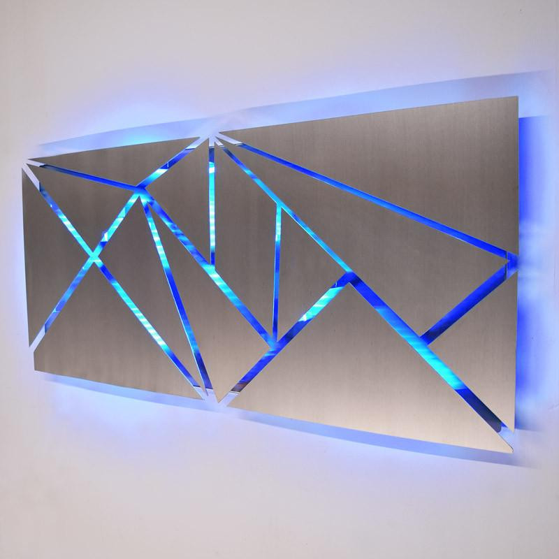 Best ideas about Led Wall Art
. Save or Pin "Urban Vibration" 46" x 10" Modern Abstract Metal Wall Art Now.