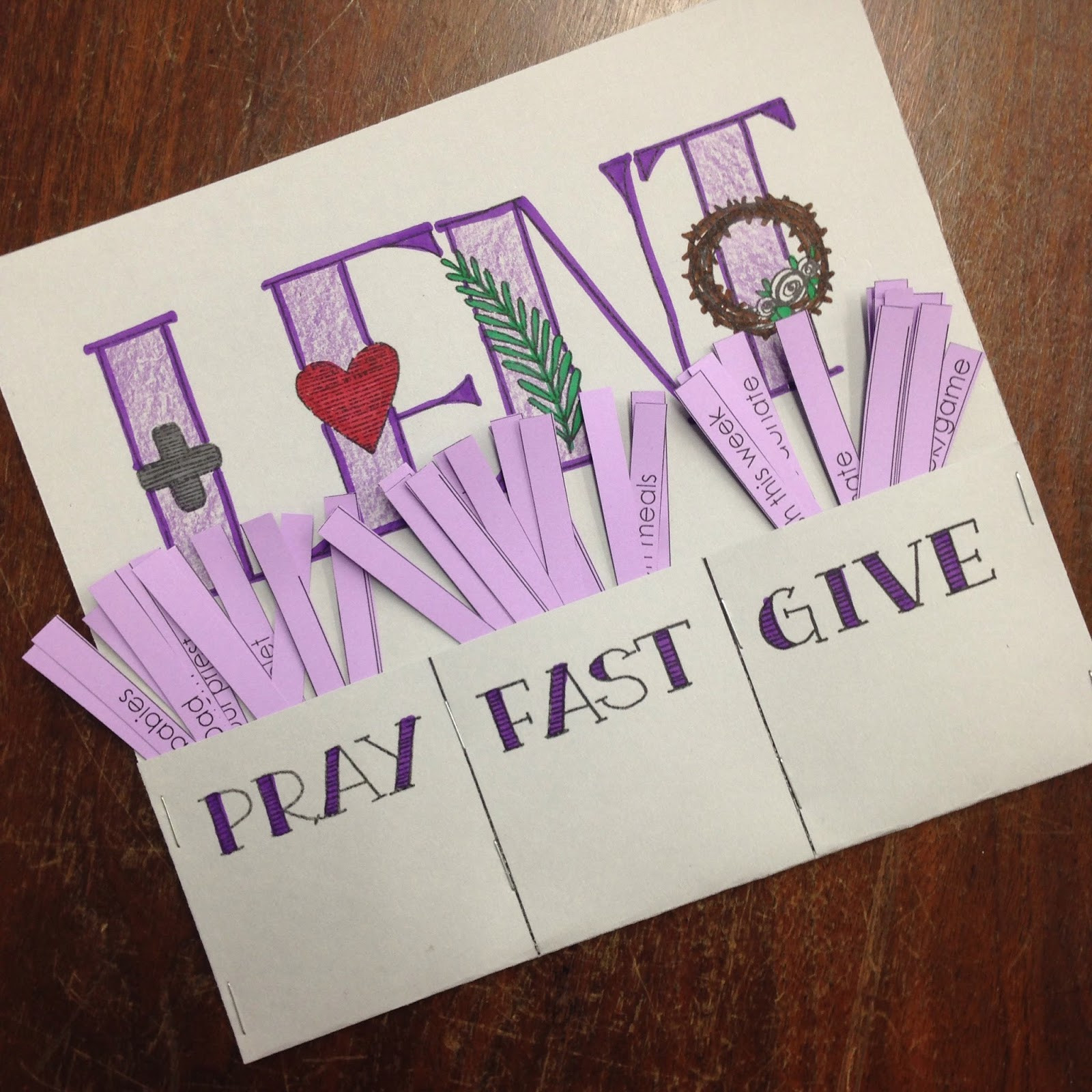 Best ideas about Lent Craft For Kids
. Save or Pin Look to Him and be Radiant Lent Pray Fast Give Printable Now.