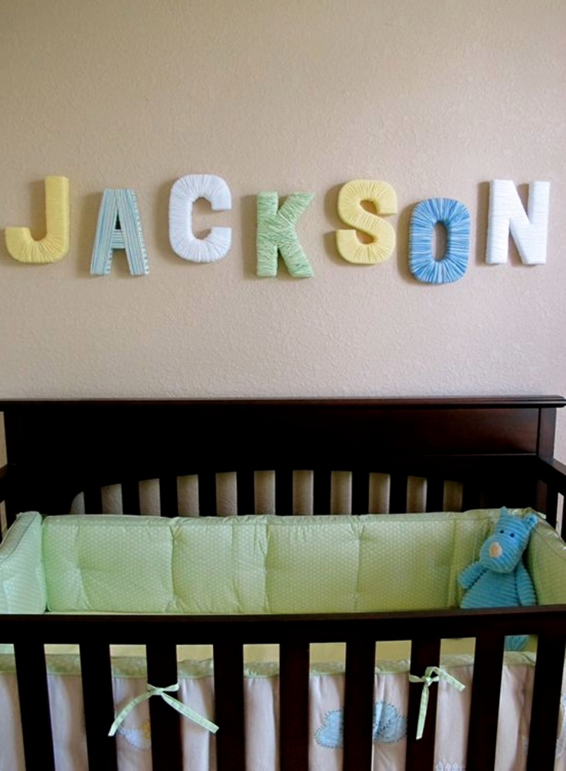 Best ideas about Lettering For Baby Room
. Save or Pin DIY Yarn Letters Easy Yarn Wrapped Letters for Now.