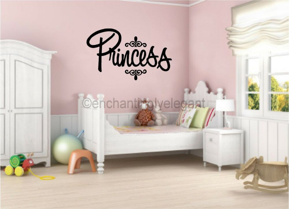 Best ideas about Lettering For Baby Room
. Save or Pin Princess Vinyl Decal Wall Sticker Words Lettering Nursery Now.